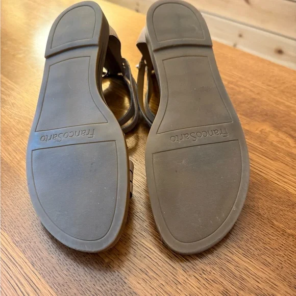 Franco Sarto Women's Brown Strappy Sandals - Picture 2 of 3